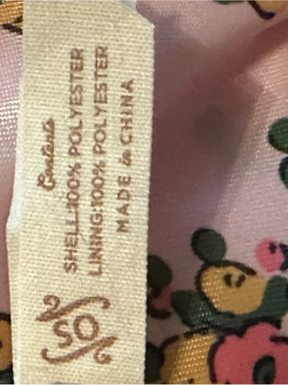 Matilda Jane Pink and Green Floral Canvas Tote Back Pack